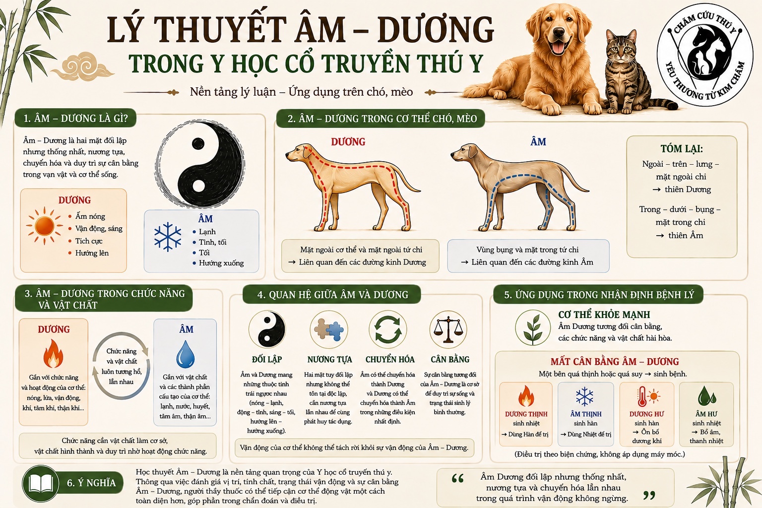 LÝ THUYẾT ÂM – DƯƠNG TRONG Y HỌC CỔ TRUYỀN THÚ Y